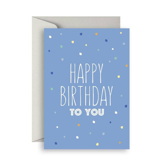 Sprout & Sparrow Greeting Card Birthday Blue