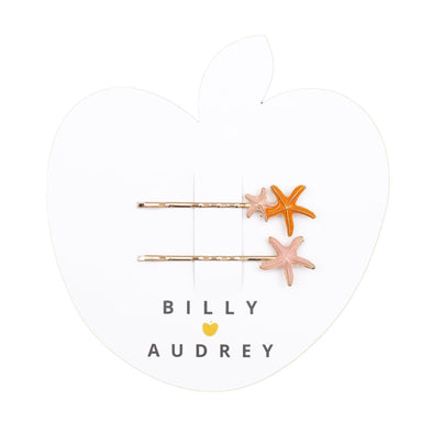Billy Loves Audrey Starfish Coral Clip Set