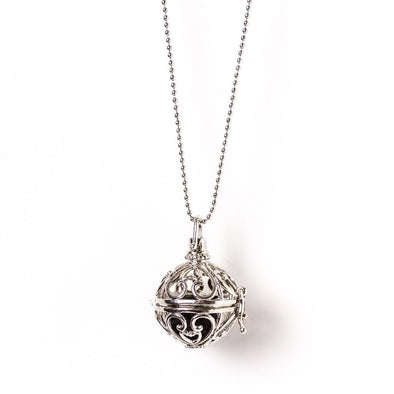 Silver Lava Diffuser Necklace