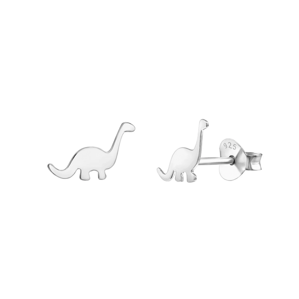 Dinosaur Silver Stud Earrings