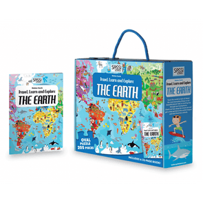 Sassi Travel, Learn and Explore Puzzle & Book Set The Earth