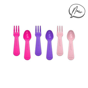Lunch Punch Fork & Spoon Sets Pink