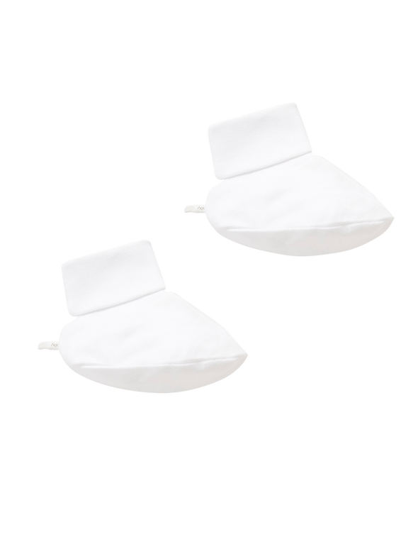 Pure Baby Booties White