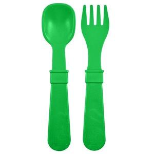 Replay Fork & Spoon Set Kelly Green