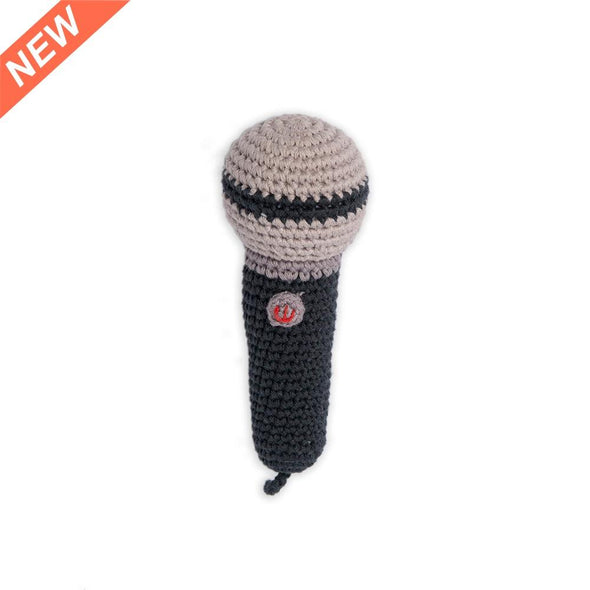 Mini Microphone Crochet Rattle