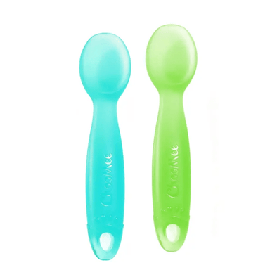 ChooMee First Spoon Baby Learning Utensil Aqua Green