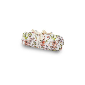 Indigo & Lellow Muslin Wrap Floral Blossom