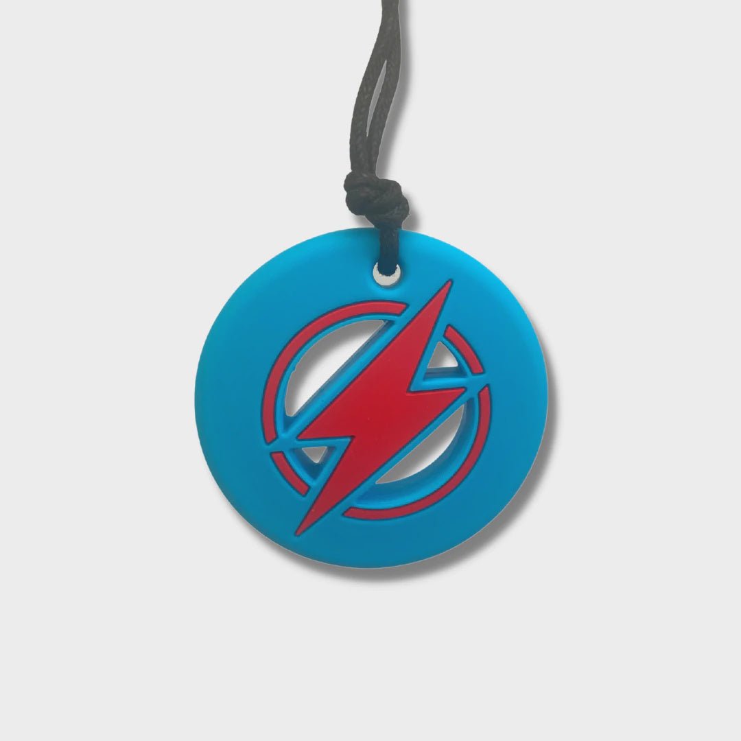 Jellystone Strike Energy Chew Pendant Blue - Aster & Ruby