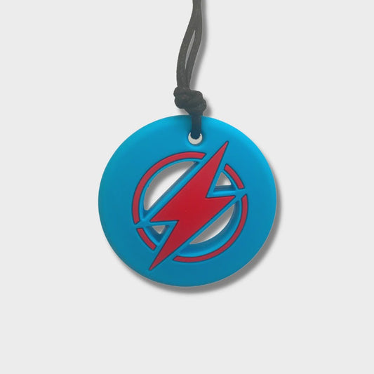 Jellystone Strike Energy Chew Pendant Blue - Aster & Ruby