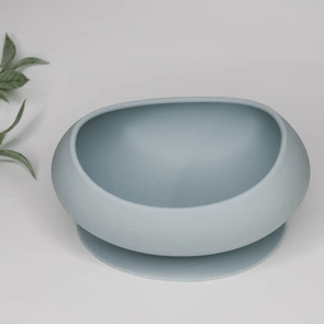 Oval Silicone Suction Bowl Sea Glass