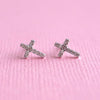 Lauren Hinkley Diamante Cross Earrings