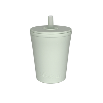 Reusable Silicone Straw Cup Sage