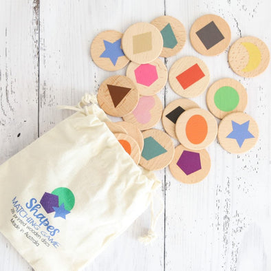 Shapes Wooden Memory Game